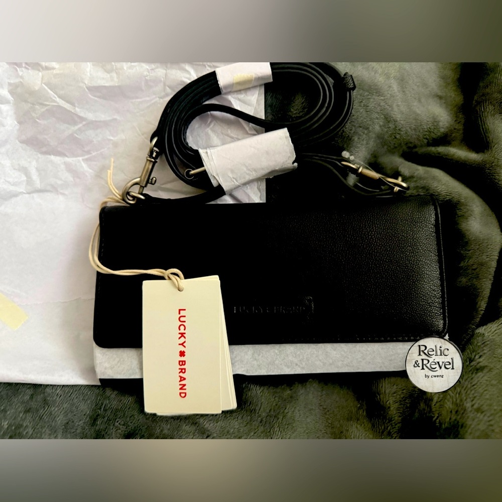 Lucky Brand Kaur Leather Wallet Crossbody – Brand New with Tags!
